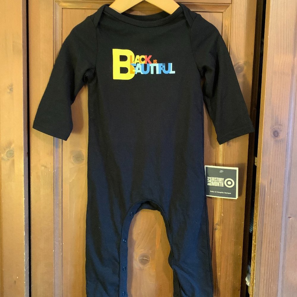 NWT Black is Beautiful Onesie/Romper, size 12 Months, designed by Alice Butts